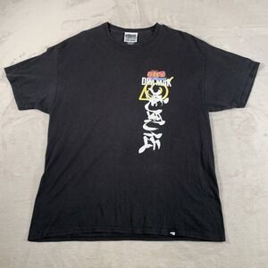 Naruto Shippuden Dim Mak Shirt Mens XL‎ Black Champion Anime Graphic Tee Sasuke